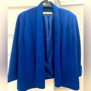 Size 8 blue 3/4 sleeve jacket